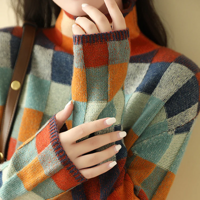 Élise – Elegant Cashmere Turtleneck Sweater