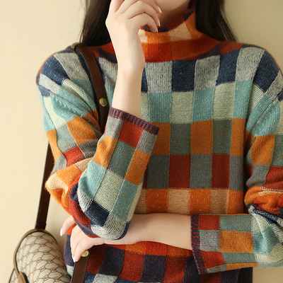 Élise – Elegant Cashmere Turtleneck Sweater