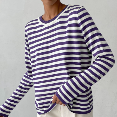 Nicole – Elegant Striped Sweater