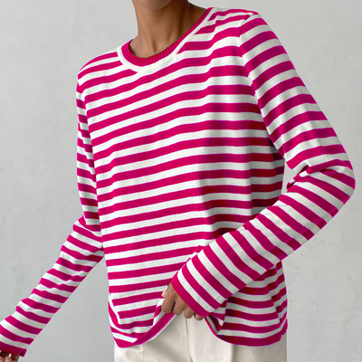Nicole – Elegant Striped Sweater