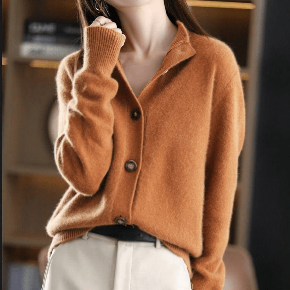 Anny – Elegant Cashmere Knit Cardigan