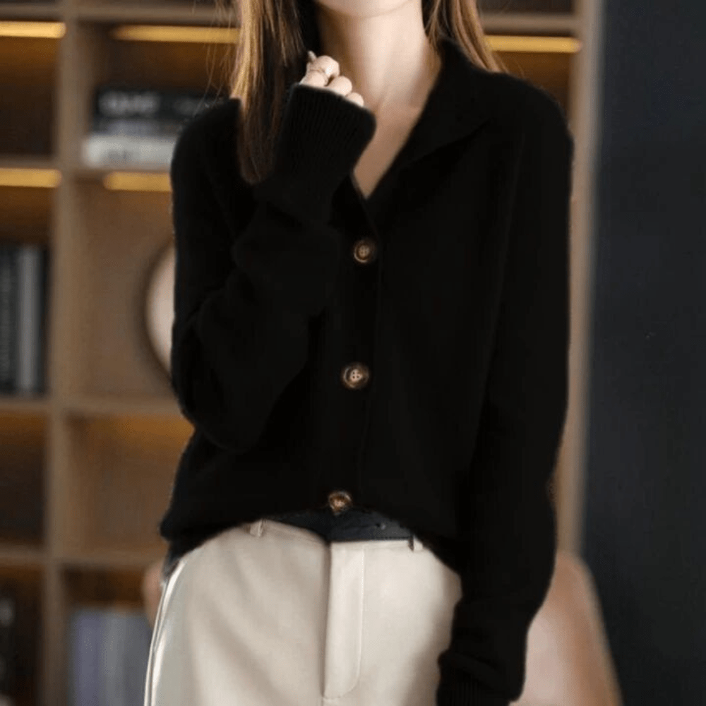 Anny – Elegant Cashmere Knit Cardigan