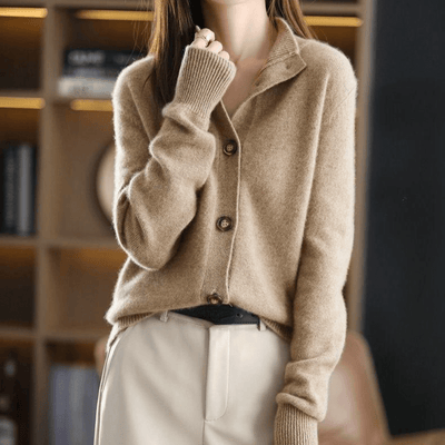 Anny – Elegant Cashmere Knit Cardigan