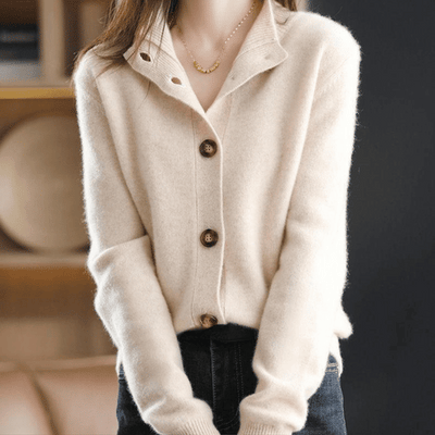 Anny – Elegant Cashmere Knit Cardigan