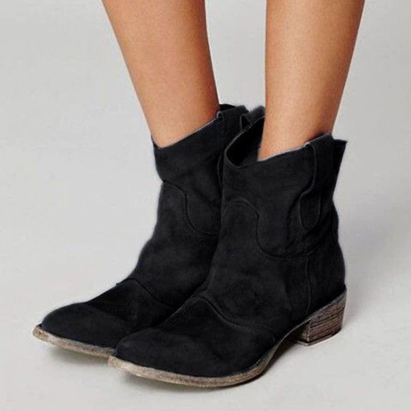 Lyla Ridge – Elegant Suede Western Boots