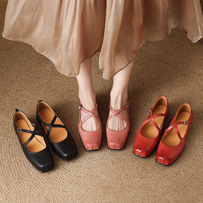 Edith – Elegant Leather Mary Janes