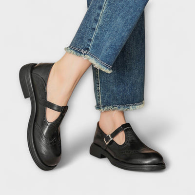 Emilia - Leather Mary Janes