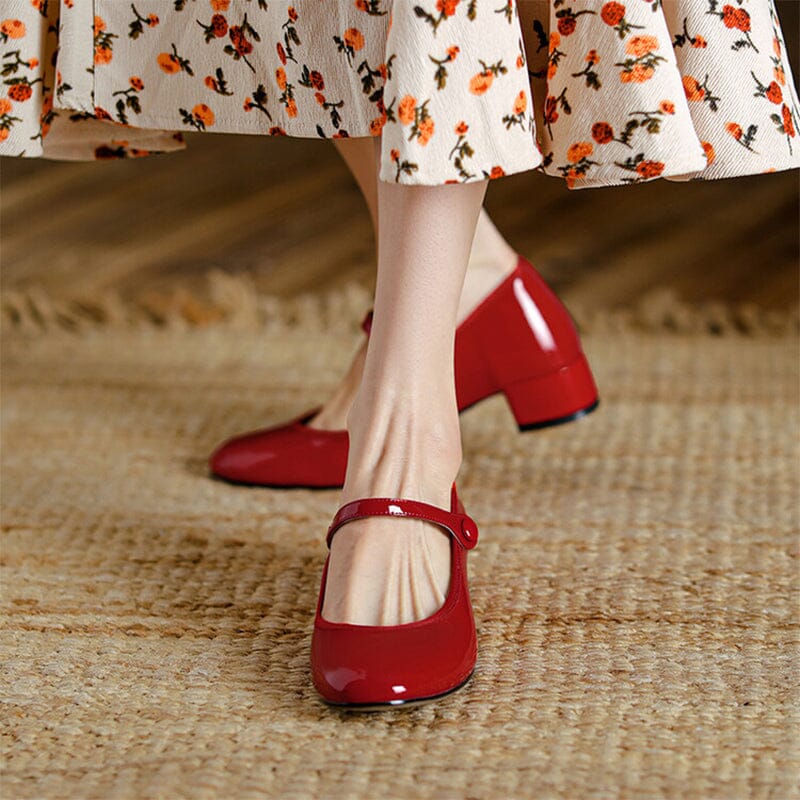 Livy – Elegant Leather Mary Janes