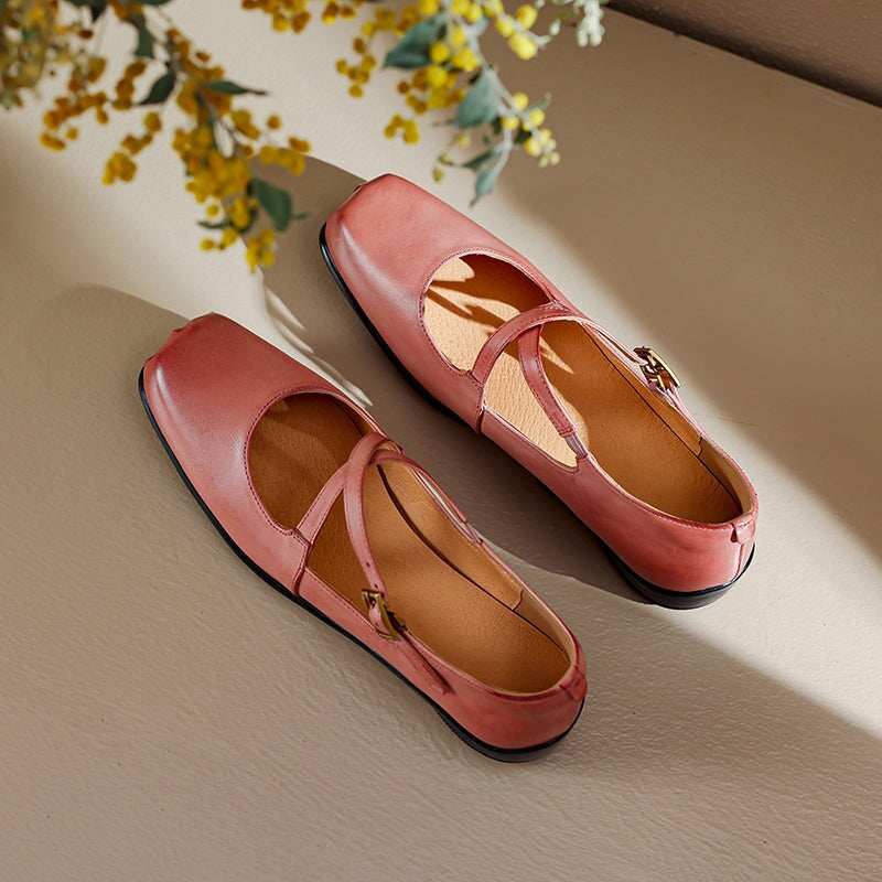 Edith – Elegant Leather Mary Janes