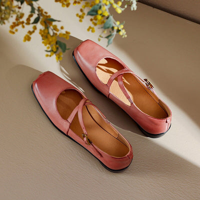 Edith – Elegant Leather Mary Janes