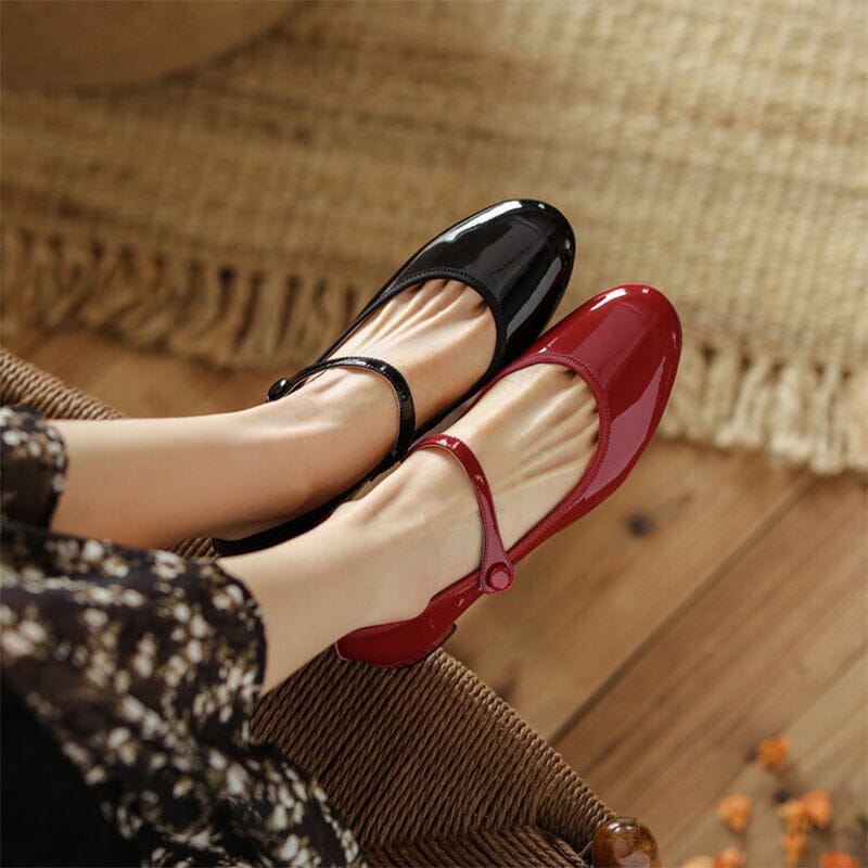 Livy – Elegant Leather Mary Janes
