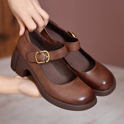 Agnes – Elegant Leather Mary Janes