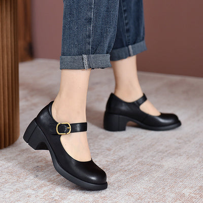 Agnes – Elegant Leather Mary Janes