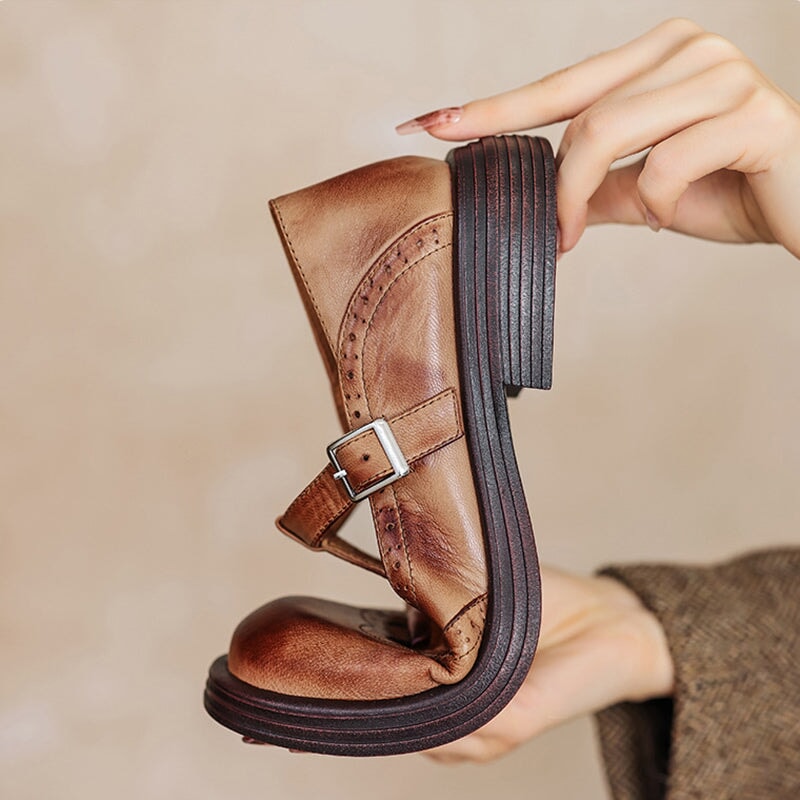 Paise – Elegant Leather Mary Janes
