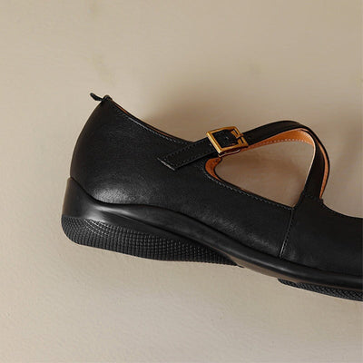 Edith – Elegant Leather Mary Janes