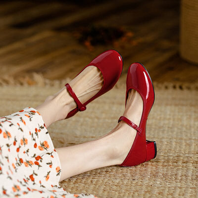Livy – Elegant Leather Mary Janes