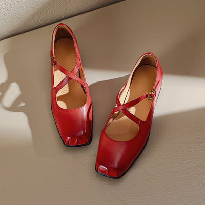 Edith – Elegant Leather Mary Janes