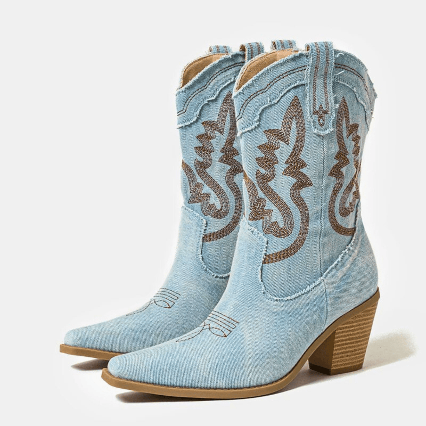 Veloria – Elegant Denim Ankle Boots
