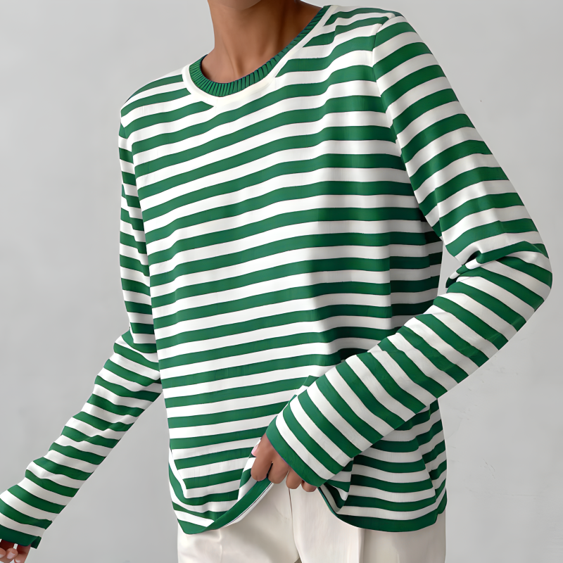 Nicole – Elegant Striped Sweater