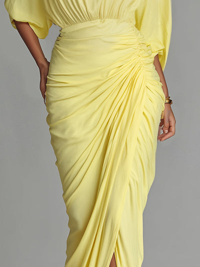 Comfortable Maxi Dress – Elegant Bright Yellow Maxi Dress