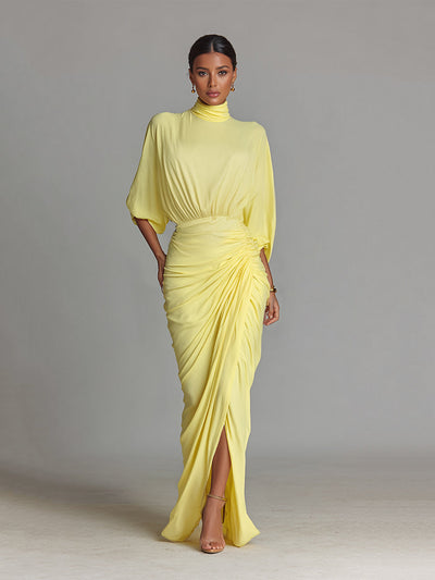Comfortable Maxi Dress – Elegant Bright Yellow Maxi Dress
